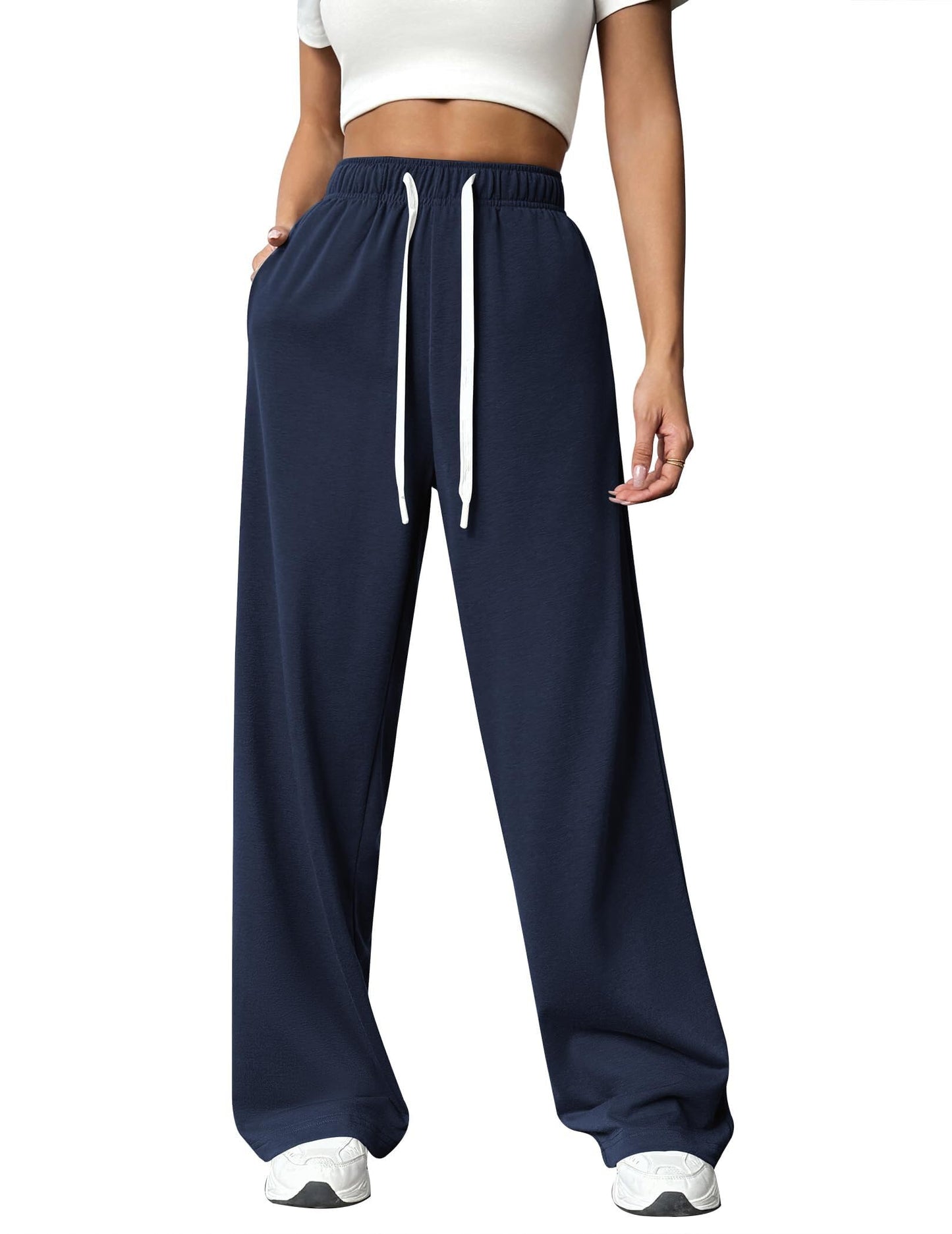 PINSPARK Women’s Jogger Pants – High-Waist Baggy Sweatpants