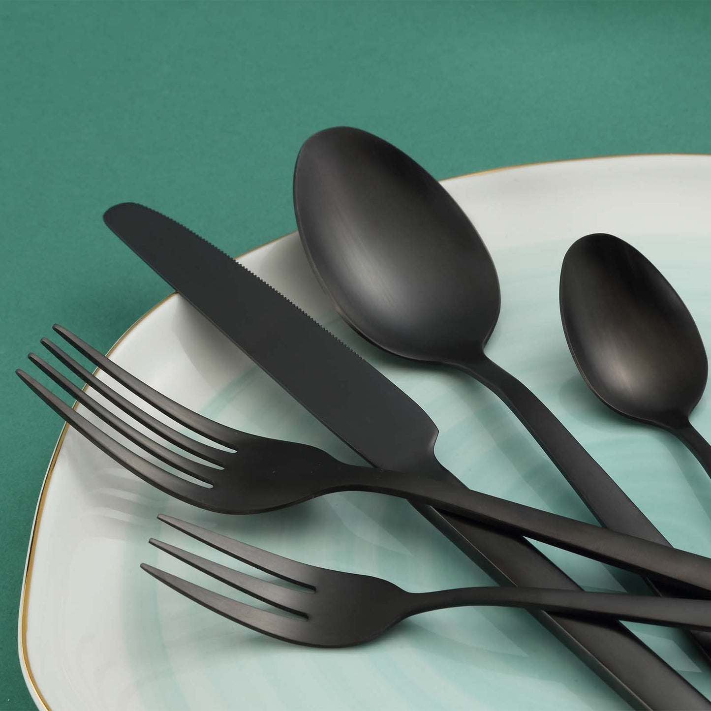 BEWOS Besteck Set für 6 Personen, 30 teilig Essbesteck Set inkl. Messer, Gabel, Löffel, Besteck Edelstahl Spiegelpoliert, Spülmaschinenfest