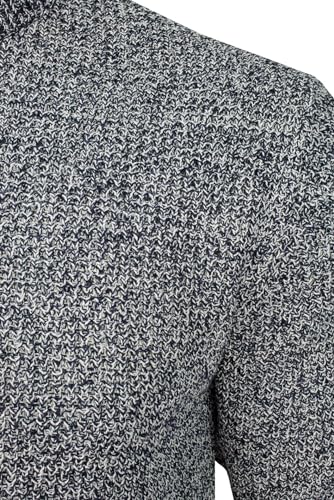 Xact Men’s Waffle Knit Crewneck Sweater – Classic Midweight Pullover