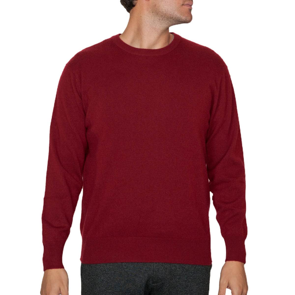 Lona Scott Men’s Cashmere Sweater – Classic Crew Neck