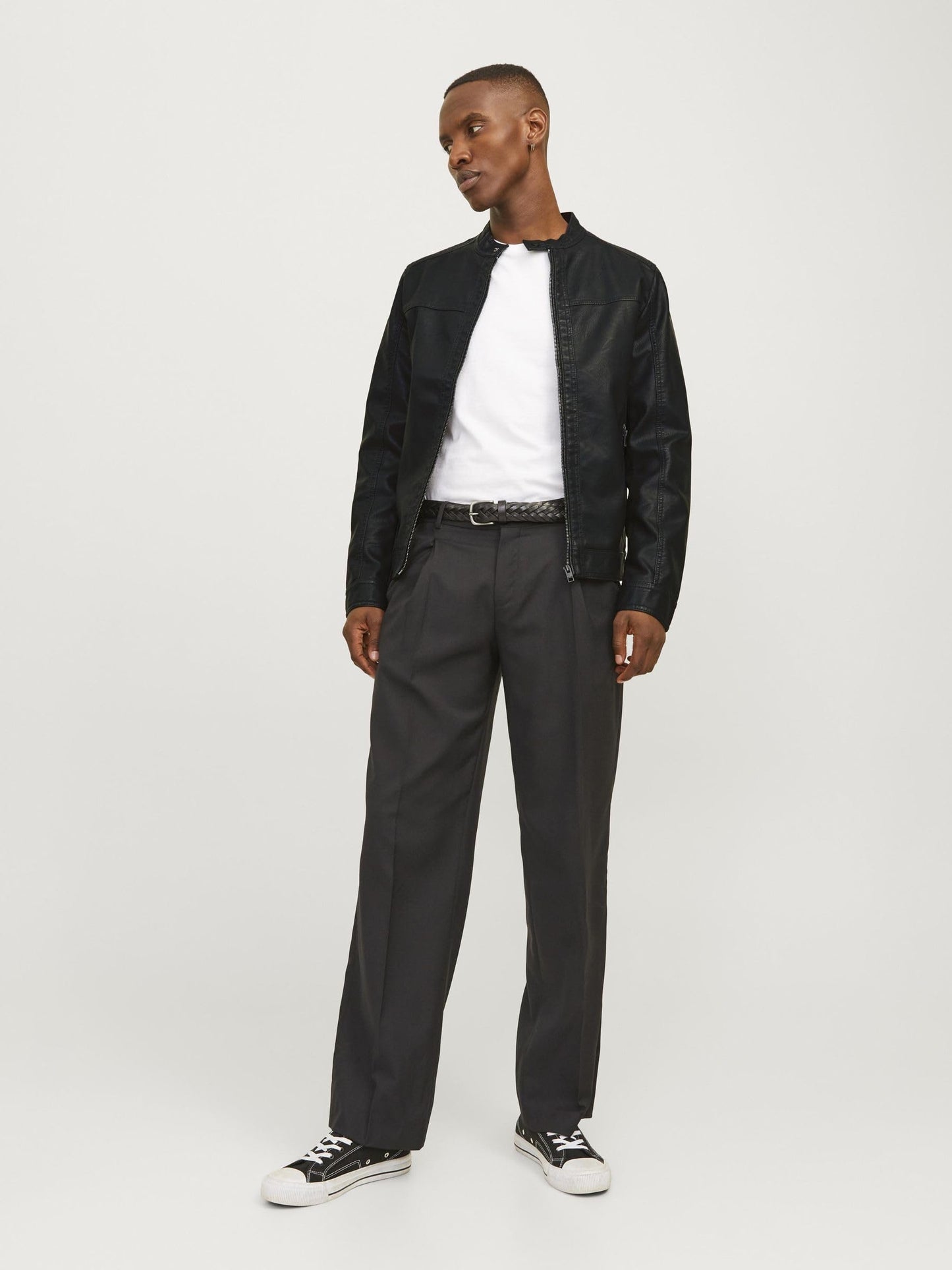 JACK & JONES Men's Faux Leather Jacket