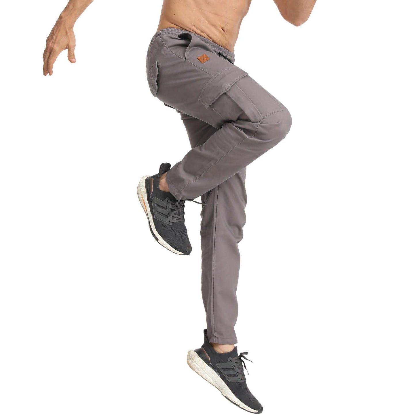 JustSun Men’s Cargo Jogger Pants – 100% Cotton Chino Style