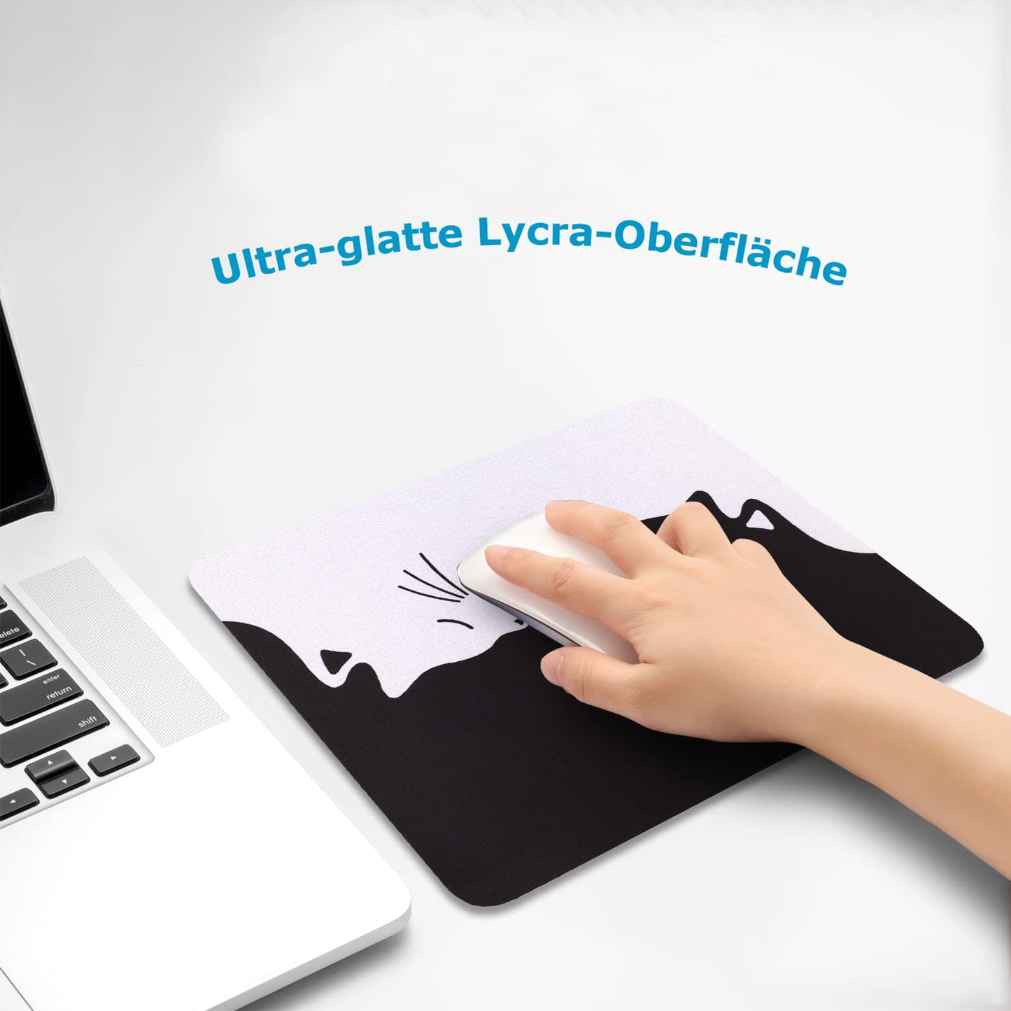 AOKSUNOVA Mauspad Office Mauspad Klein Niedliches Design 24 x 20 x 0,3 cm Mousepad mit Motiv (MF-174)