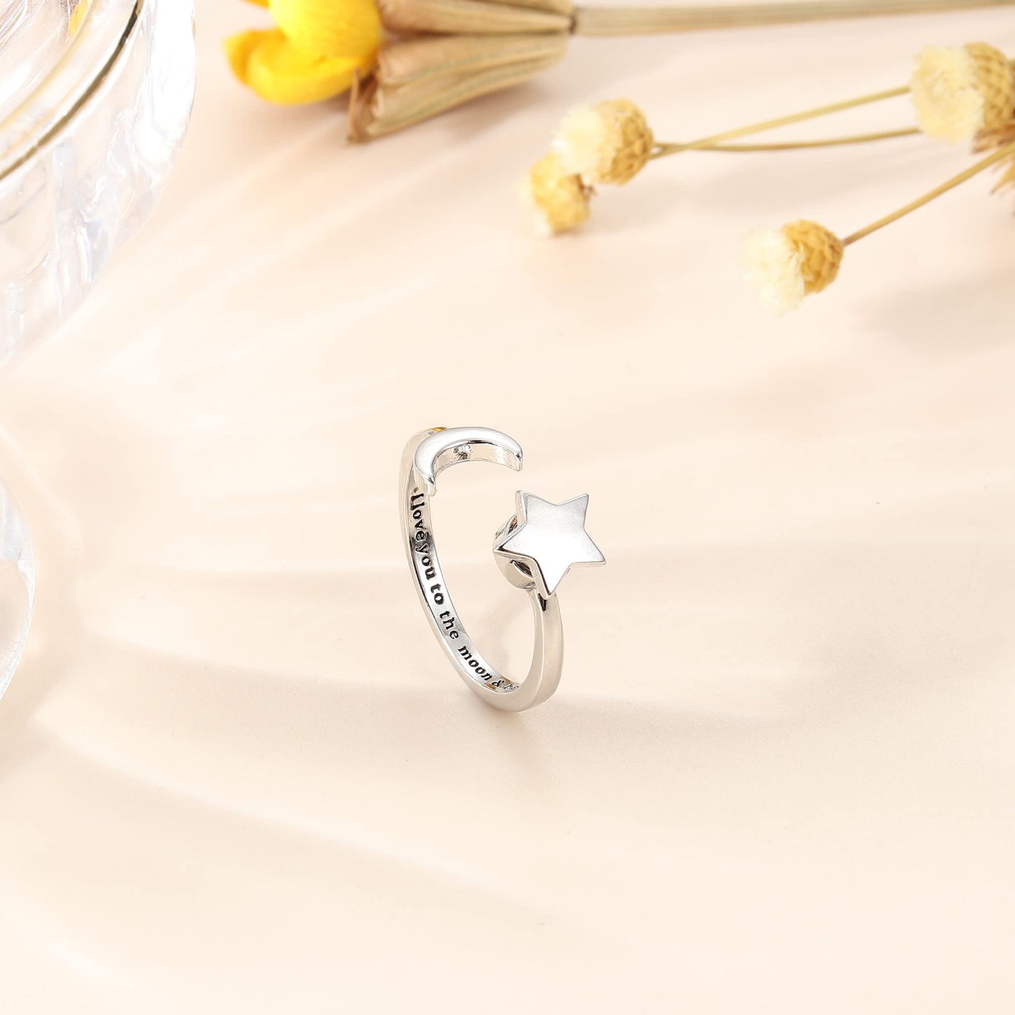 Adramata 2-Piece Anxiety Spinner Rings for Women