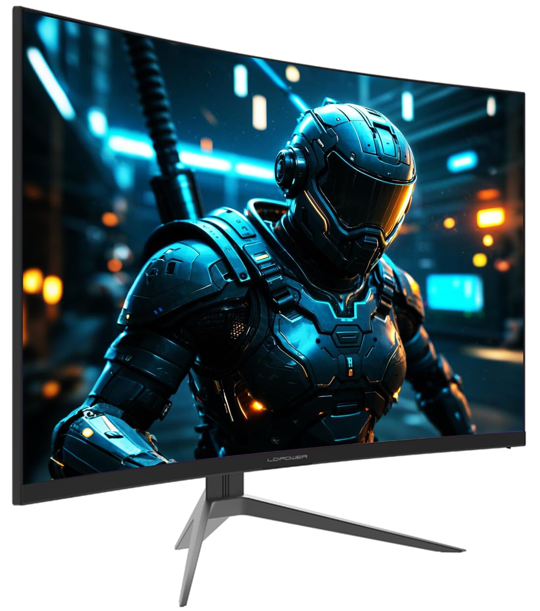 LC-POWER LC-M24-FHD-165-C-V2 24 Zoll Curved Gaming Monitor, FHD 1920x1080 Pixel, 1ms, 165Hz, AMD FreeSync, G Sync kompatibel, HDMI, Display Port, VESA