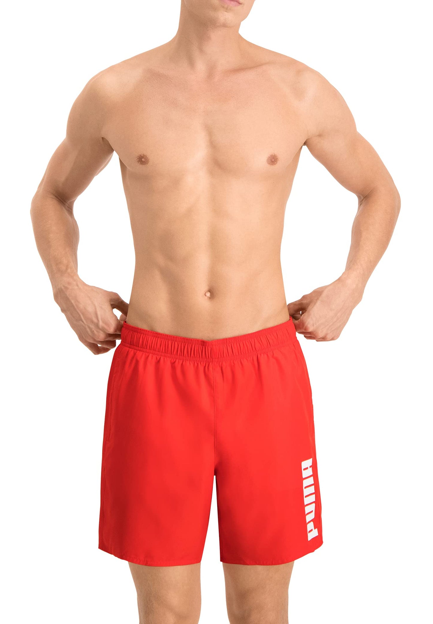 PUMA Men’s Mid Swim Shorts – Lightweight Swim Trunks