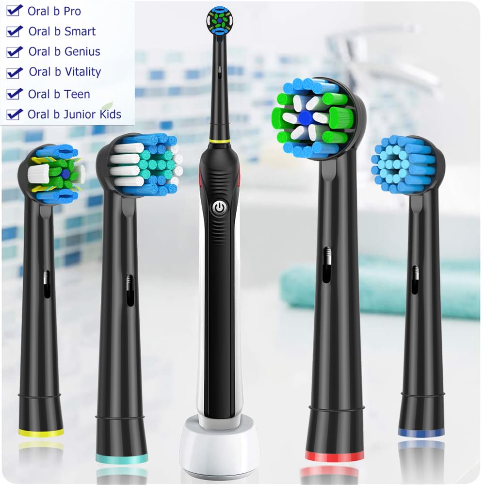 Qitizu Aufsteckbürsten Kompatibel mit Braun Oral b Elektrische Zahnbürste, 4 Floss, 4 Precision, 4 Sensitive, 4 EfficientClean Zahnbürstenaufsatz Aufsätze (16 Weiß)