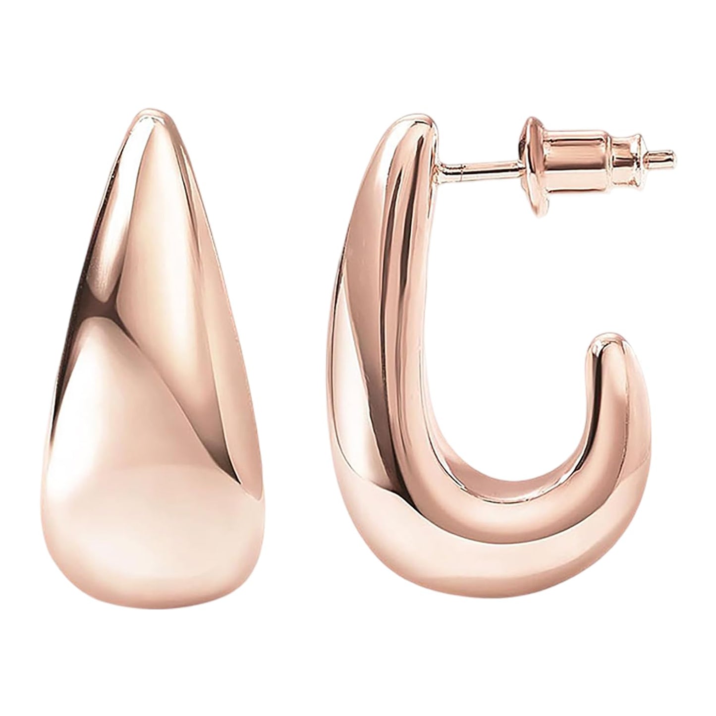 Chunky Gold Hoop Earrings for Women