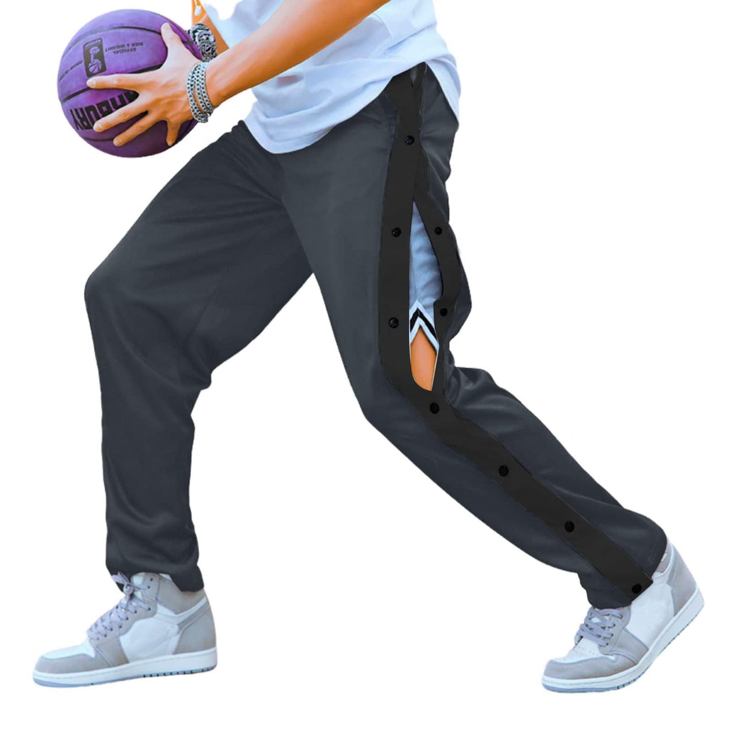 PINSPARK Men’s Rehab Joggers – Tear-Away Athletic Pants