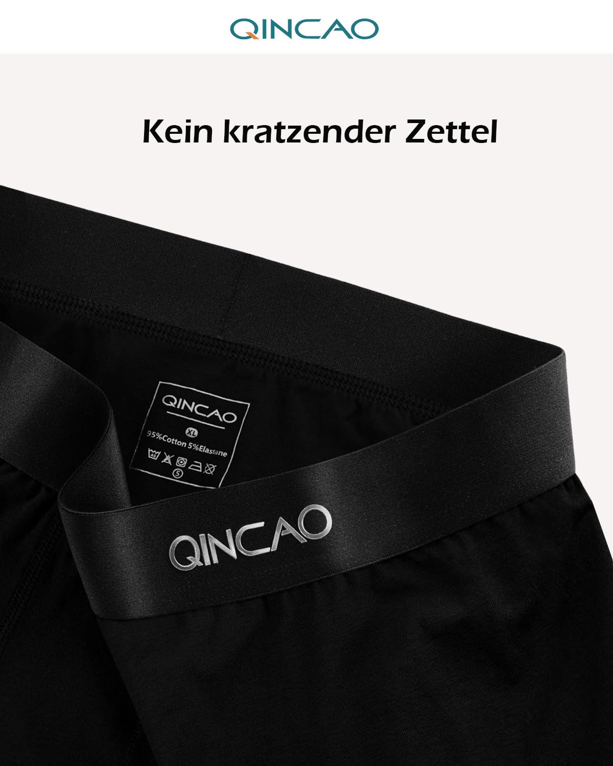 QINCAO Men’s Boxer Shorts 6-Pack