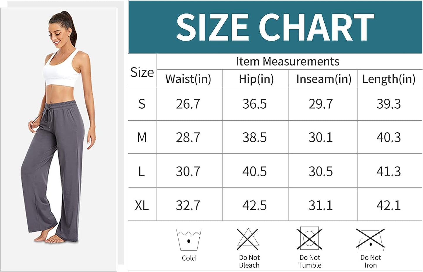 Women's Sweatpants – Casual Sport Pants with Elastic Waist