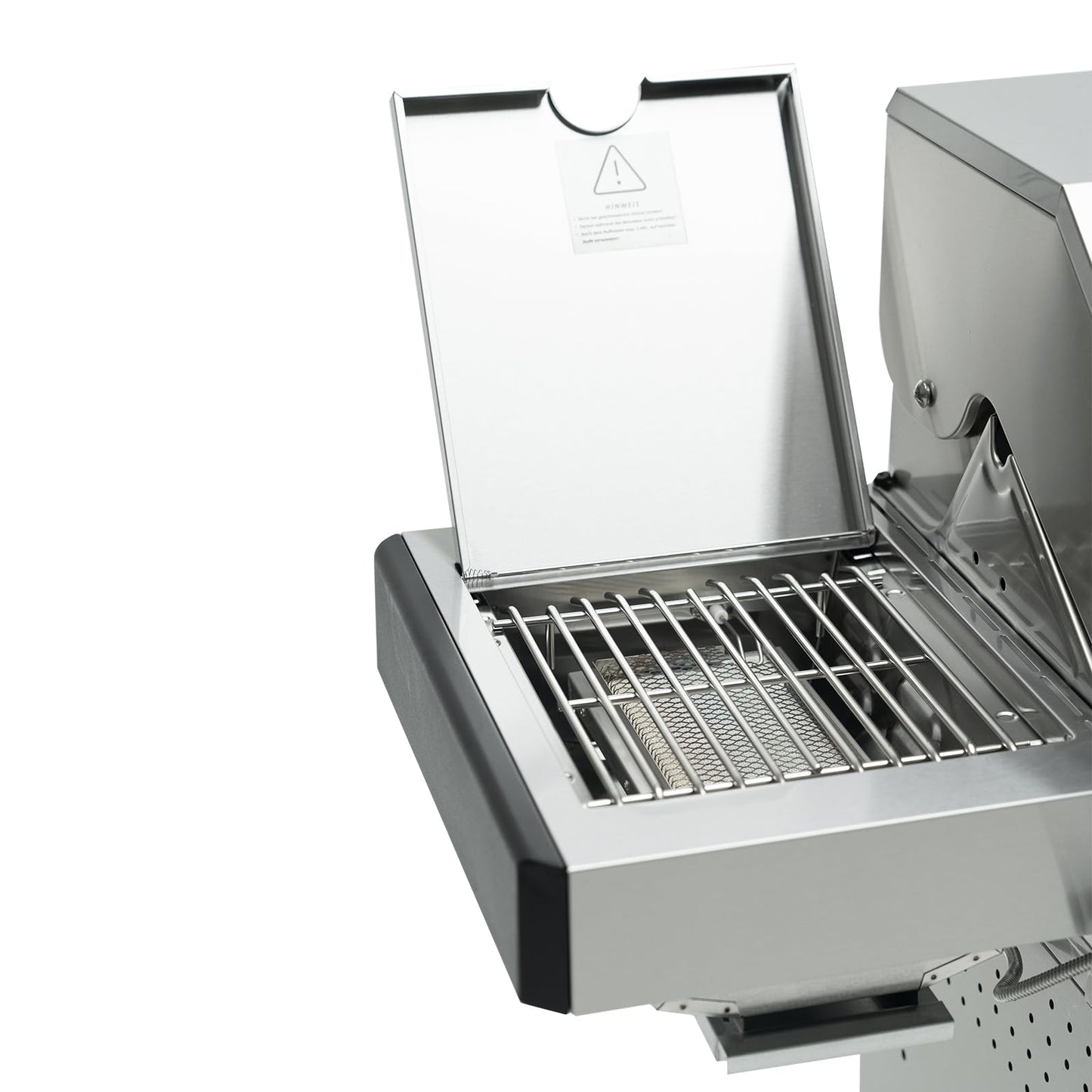 Taino Platinum Yamara Dark 6+2 Steel Gas Grill, 6 Burners, Ceramic Sear Burner, Ceramic Back Burner, Piezo Ignition, Cast Iron Cooking Grid