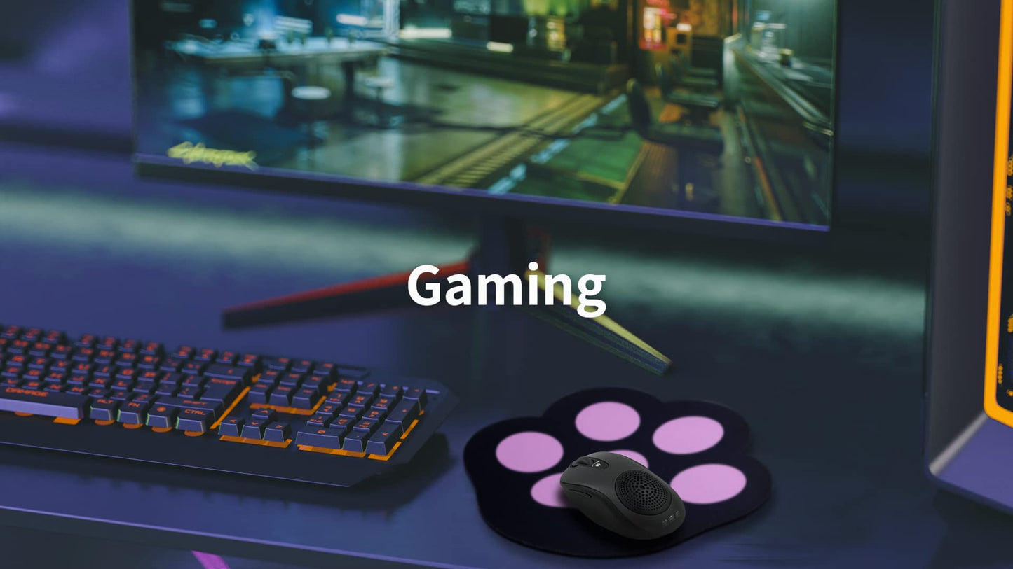 Mauspad Katzenmotiv, Mousepad Schreibtischzubehör Nette Office Gaming Laptop Mausmatte Schwarz
