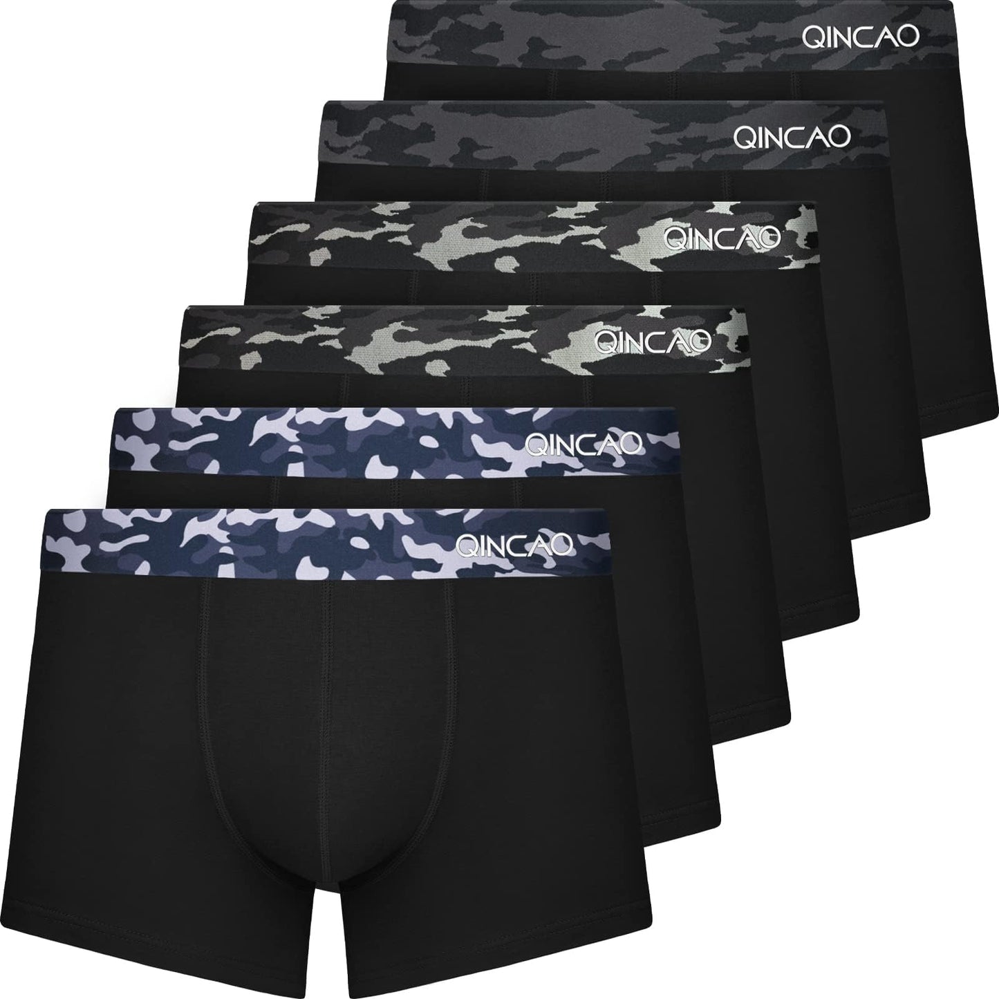 QINCAO Men’s Boxer Shorts 6-Pack