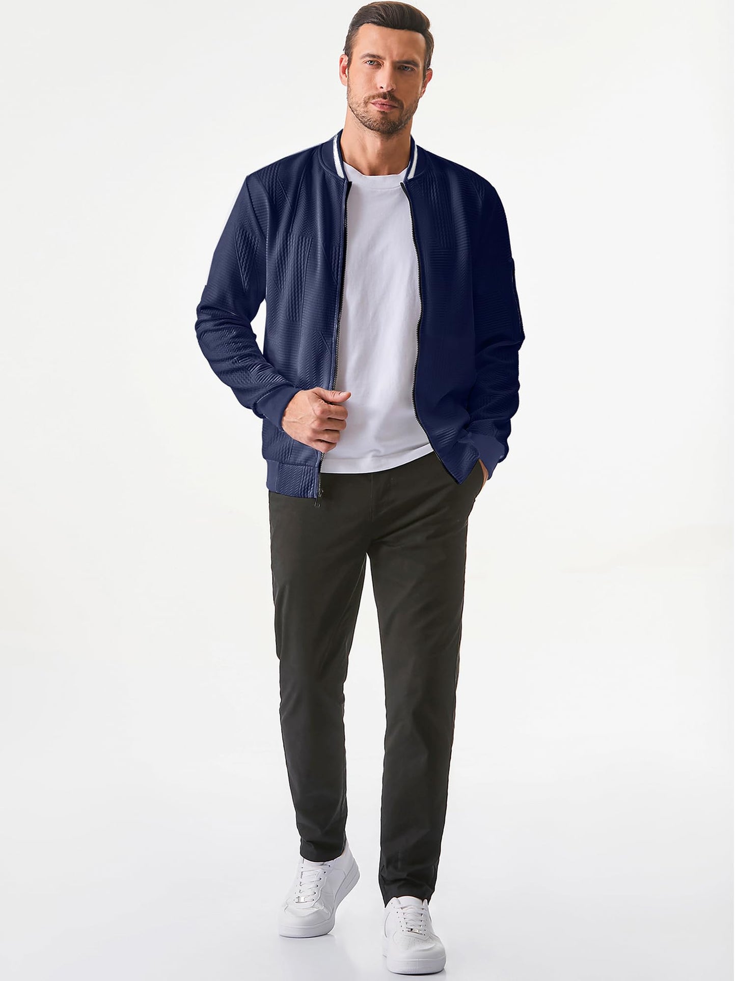 JMIERR Men’s Lightweight Bomber Jacket