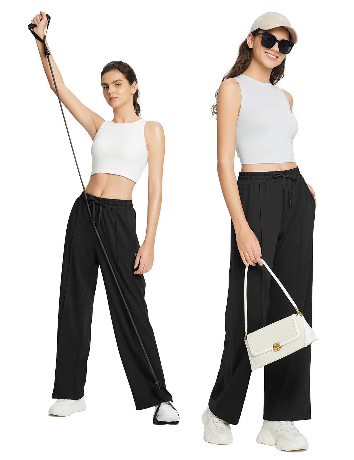 baleaf Women’s Jogging Pants – Straight-Leg Sport Sweatpants