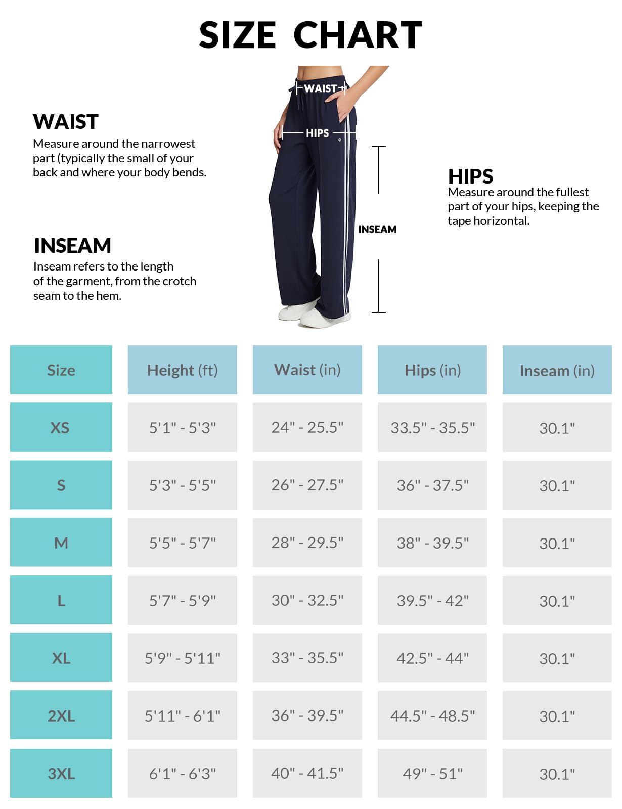 baleaf Women’s Jogging Pants – Straight-Leg Sport Sweatpants