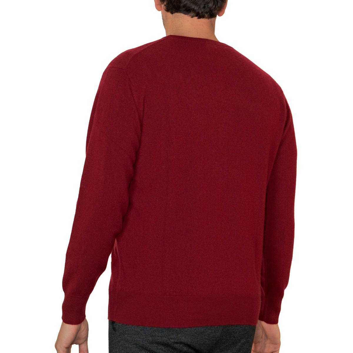 Lona Scott Men’s Cashmere Sweater – Classic Crew Neck
