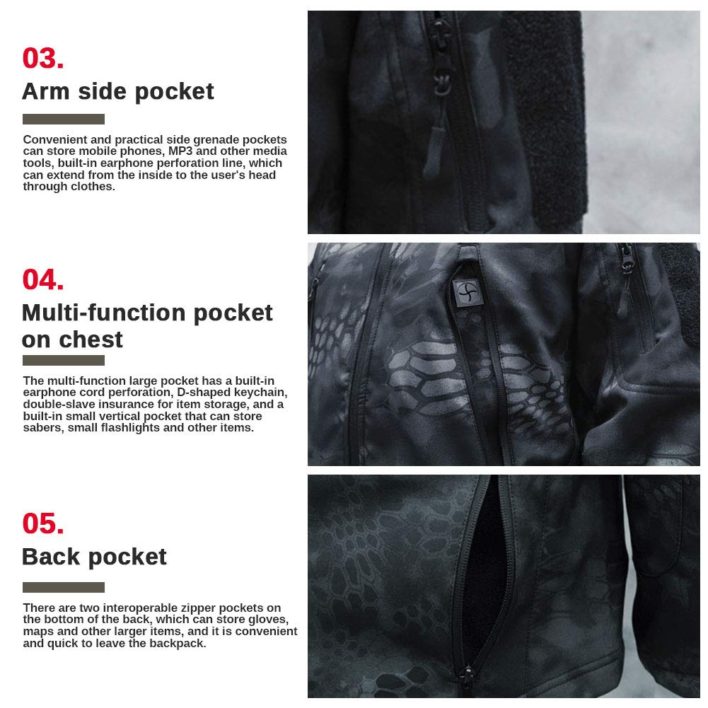 Tactical Men’s Waterproof Softshell Jacket