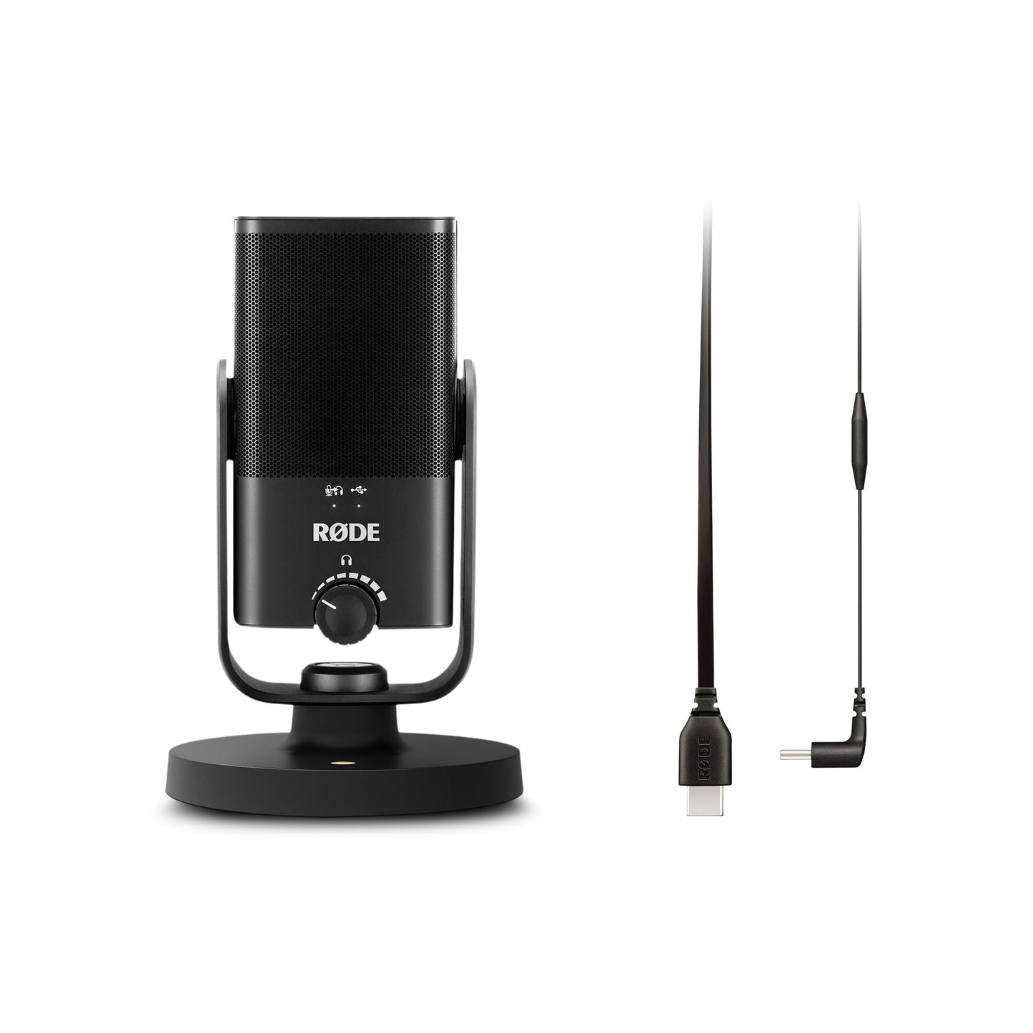 RØDE NT-USB+ Professionelles USB-Mikrofon für Profi-Audioaufnahmen direkt auf dem Computer oder Mobilgerät, schwarz