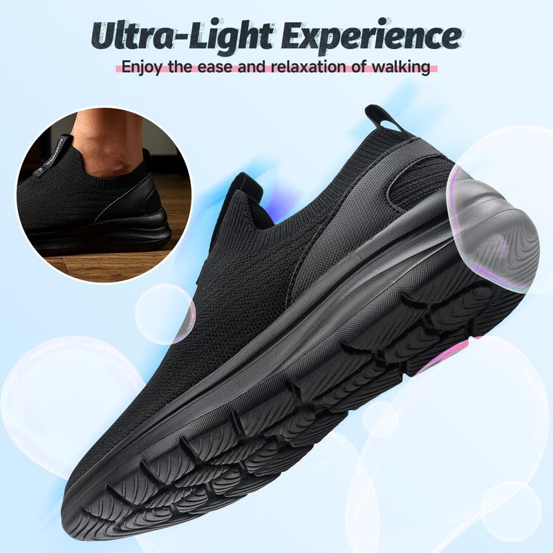 Sosenfer Men’s Slip-On Sneakers – Ultra-Lightweight Shoes
