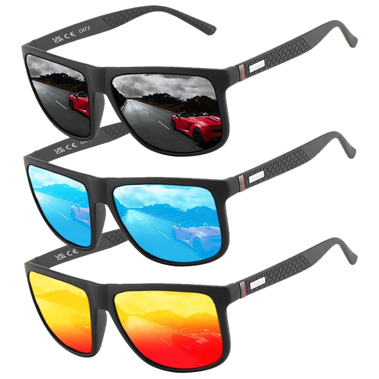 Perfectmiaoxuan Polarisierte Sonnenbrille Herren/Damen ; Vintage/Klassisch/Elegant Brillengestell; HD-Pilotobjektive; Golf/Fahren/Angeln/Reisebrille/Outdoor-Sportarten Mode Sonnenbrille