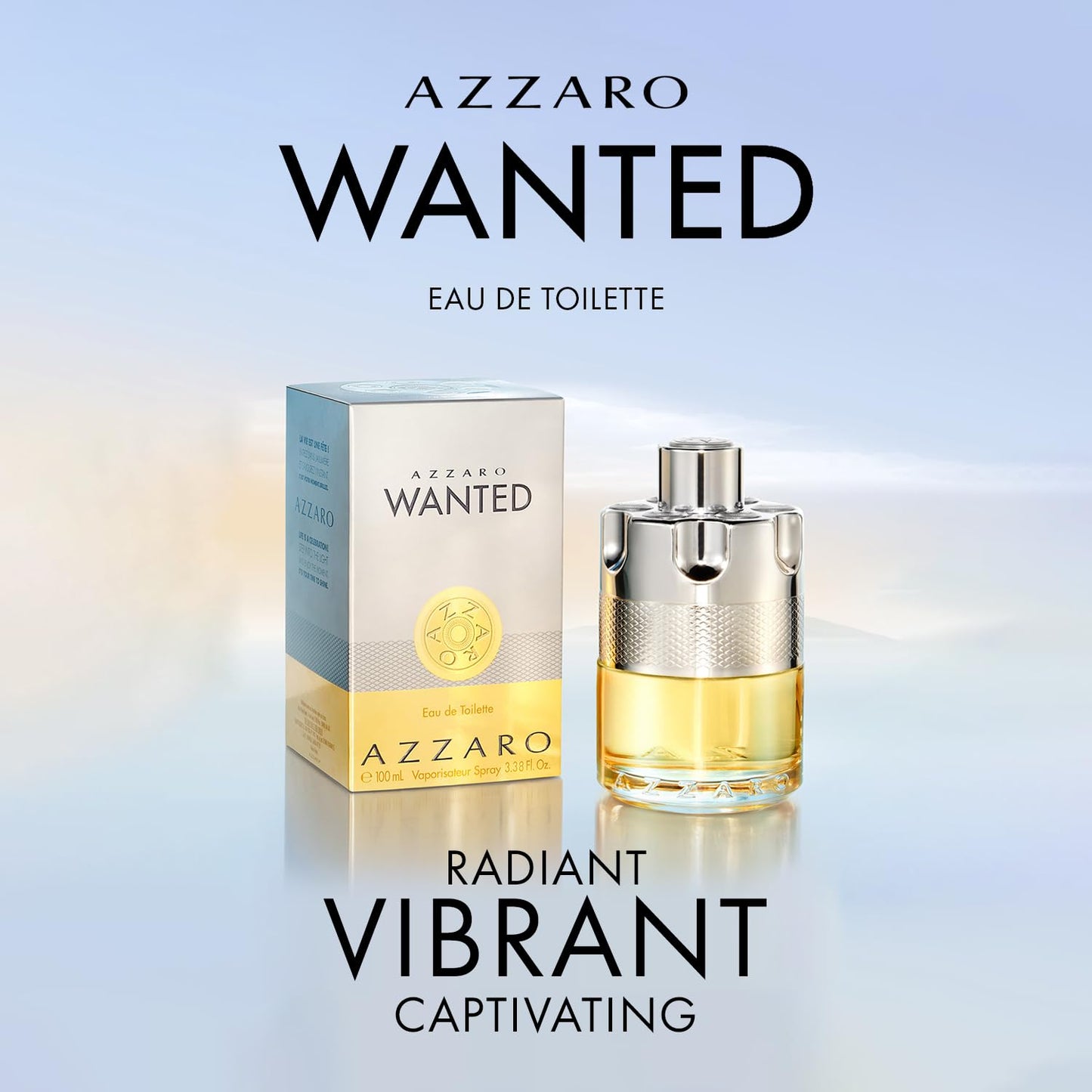 Azzaro Wanted Perfume for Men, Eau de Toilette Spray, Long-Lasting, Woody Spicy Men's Fragrance, 100 ml
