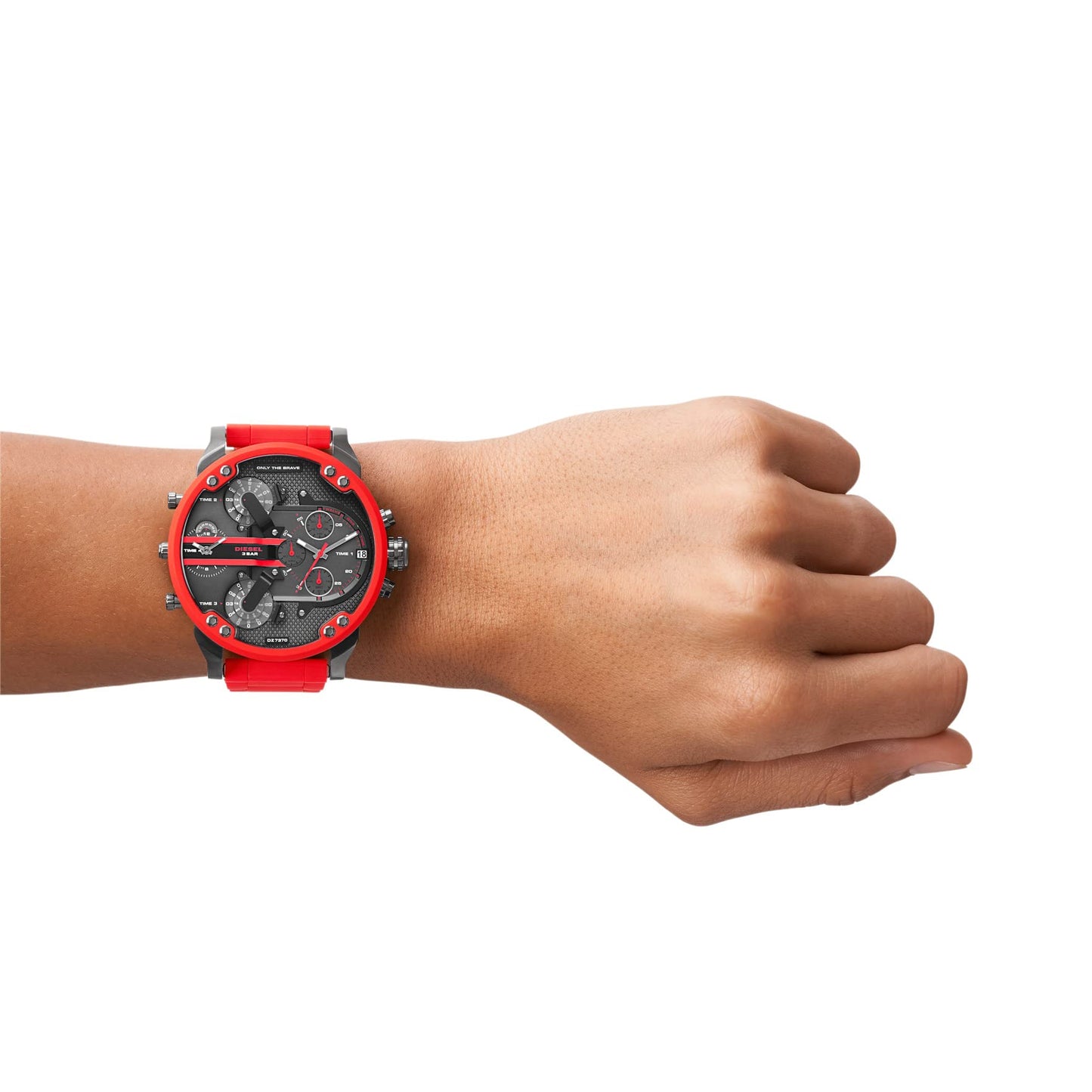 Diesel Mr. Daddy Men's Multifunctional Watch with Silicone, Stainless Steel or Leather Strap