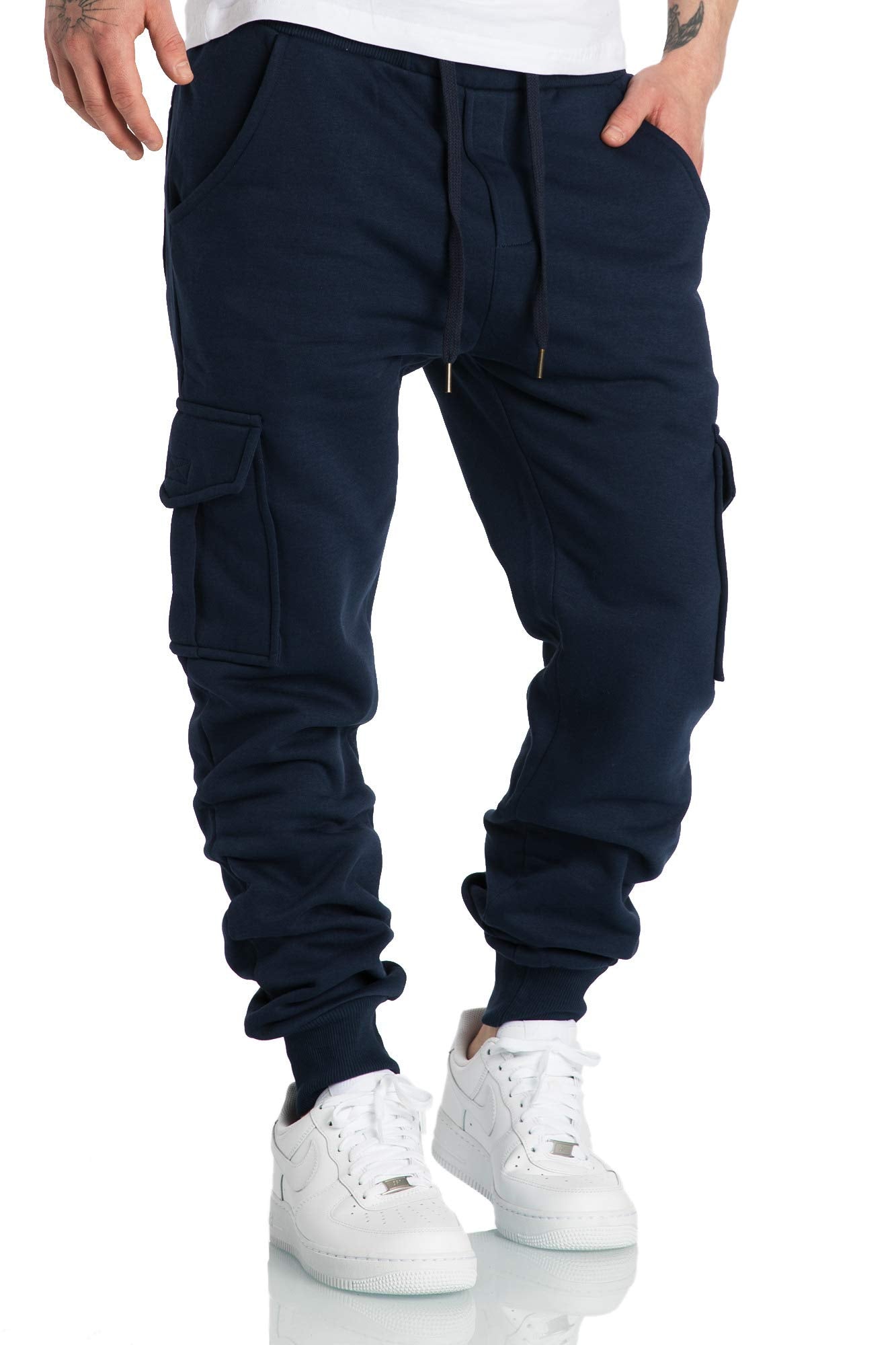 Amaci&Sons Men’s Cargo Jogger Sweatpants – Athletic Training Pants