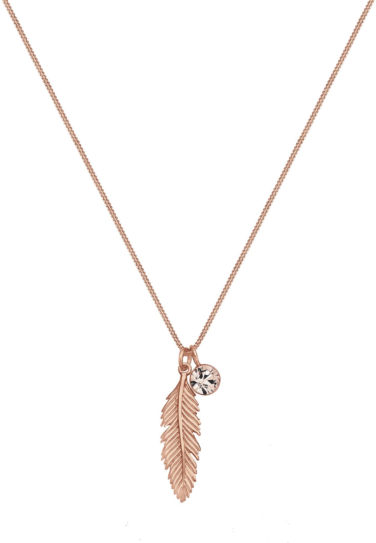 Elli Women's Feather Pendant Necklace