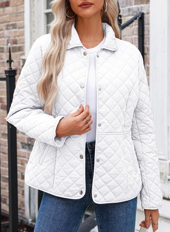 Dokotoo Women’s Quilted Winter Jacket – Warm Puffer Coat with Pockets