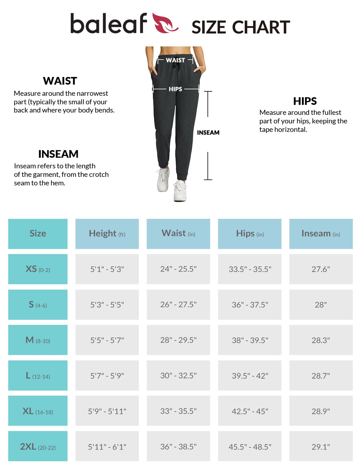 baleaf Women’s Winter Jogging Pants – Fleece-Lined Cotton Blend Sweatpants