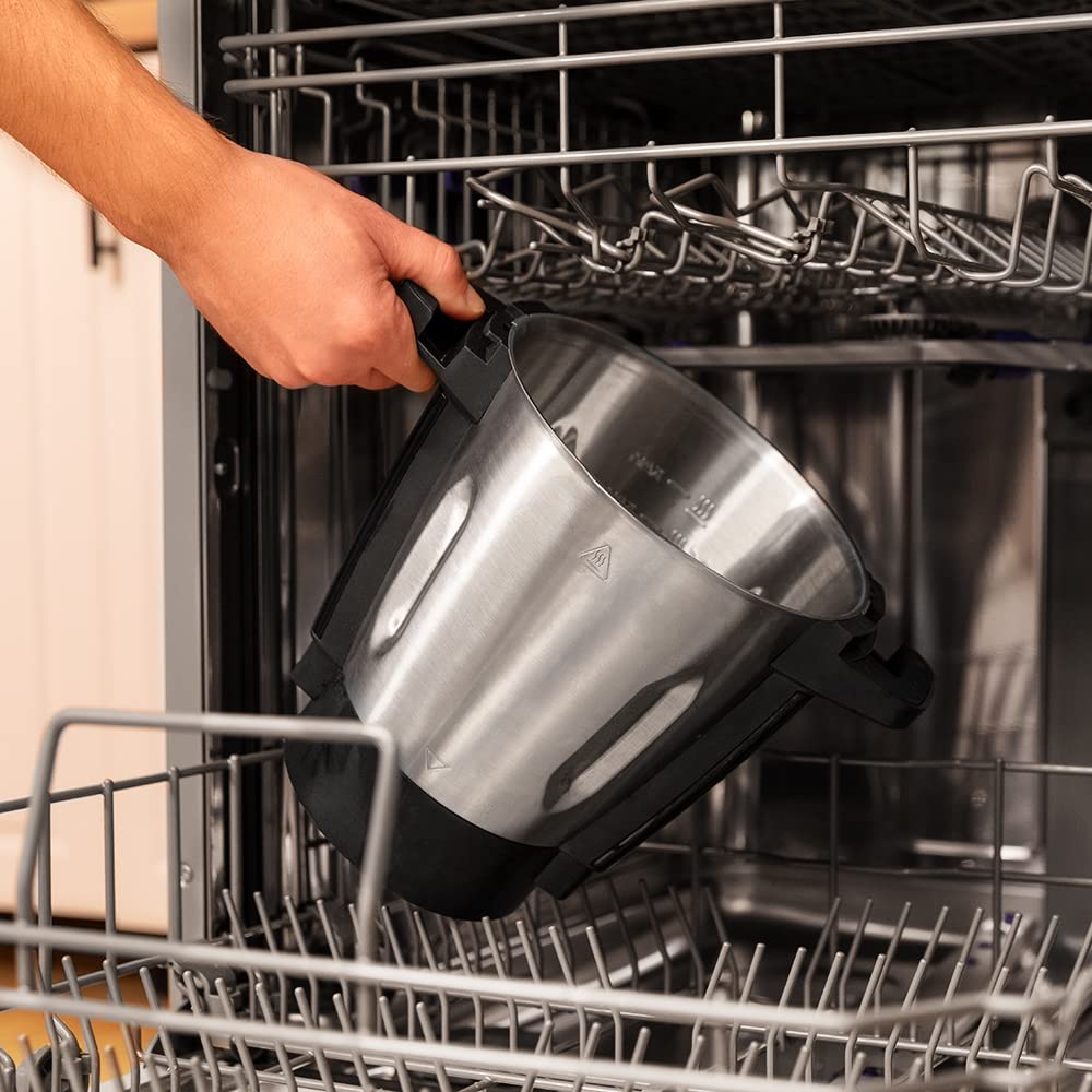 Cecotec Mambo 11090 Multifunctional Kitchen Robot 1600 W, 37 Functions, App, Scale and 3.3 Litre Stainless Steel Jug, Dishwasher Safe, Recipe Book and Accessories