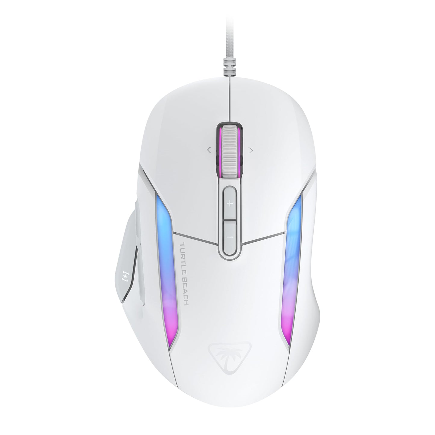 Turtle Beach Kone II Air – Kabellose, ergonomische RGB-Gaming-Maus, 350-Stunden-Akku, optischer 26K DPI Sensor, 21 programmierbare Funktionen, 4D-Free-Spin-Scroll-Rad, Schwarz