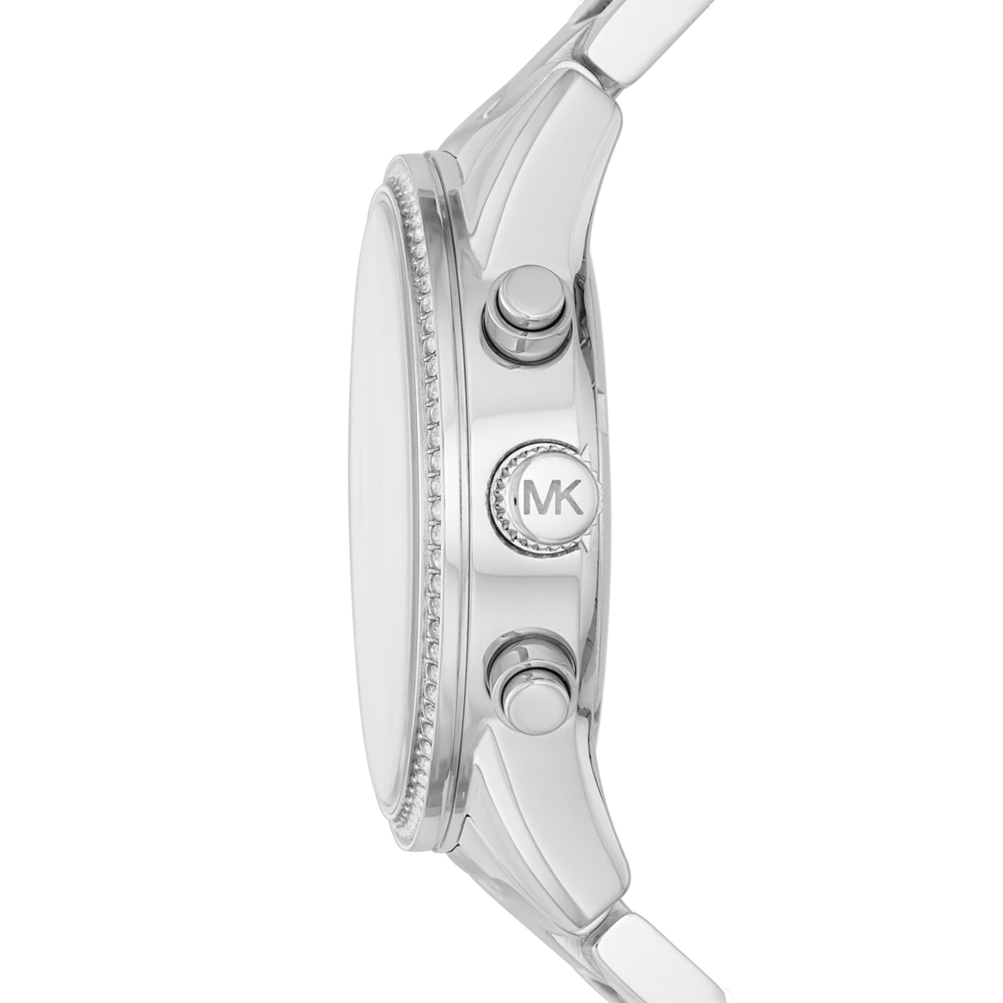Michael Kors ladies' watch Ritz, 37 mm case size, quartz chronograph movement, stainless steel bracelet