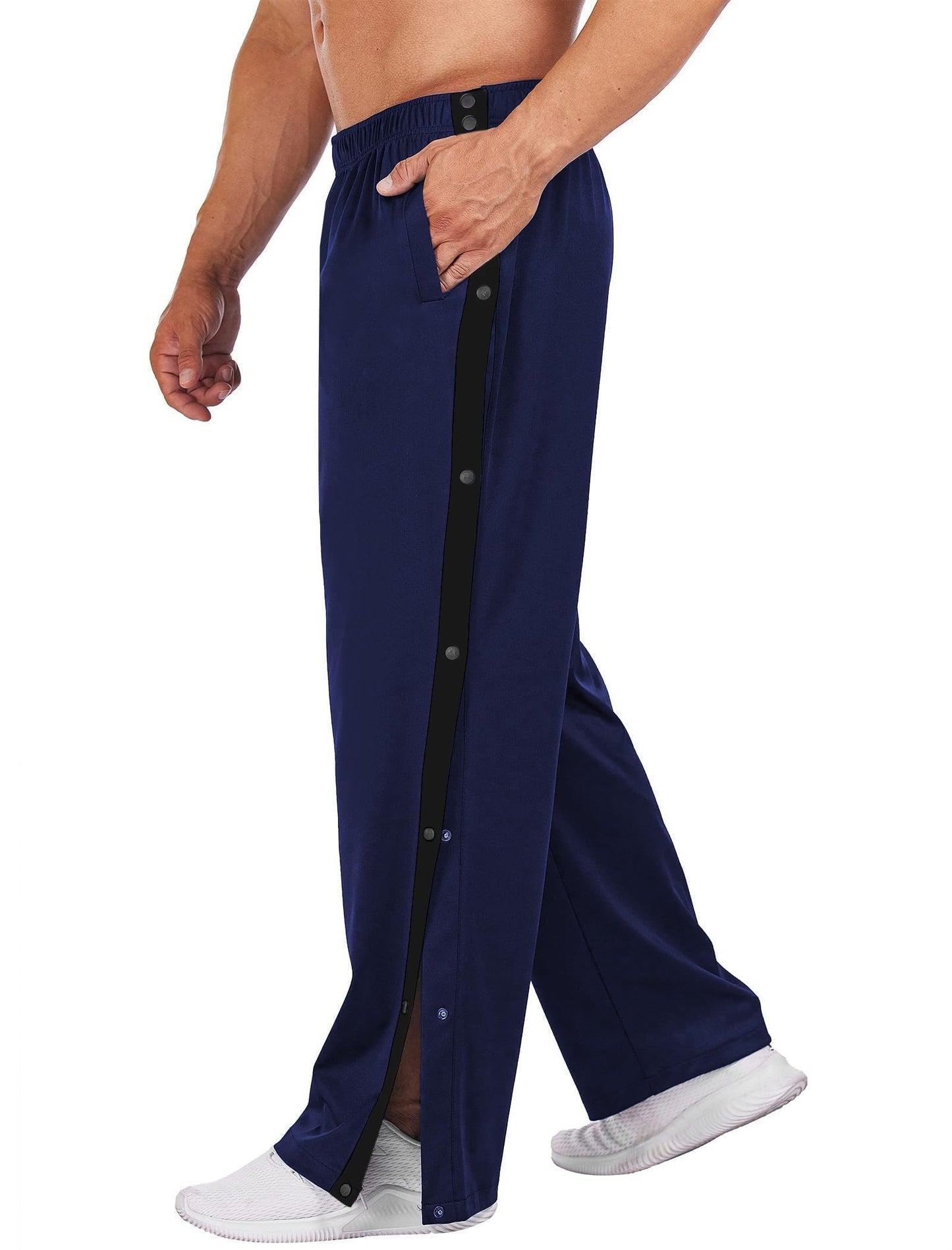 PINSPARK Men’s Rehab Joggers – Tear-Away Athletic Pants