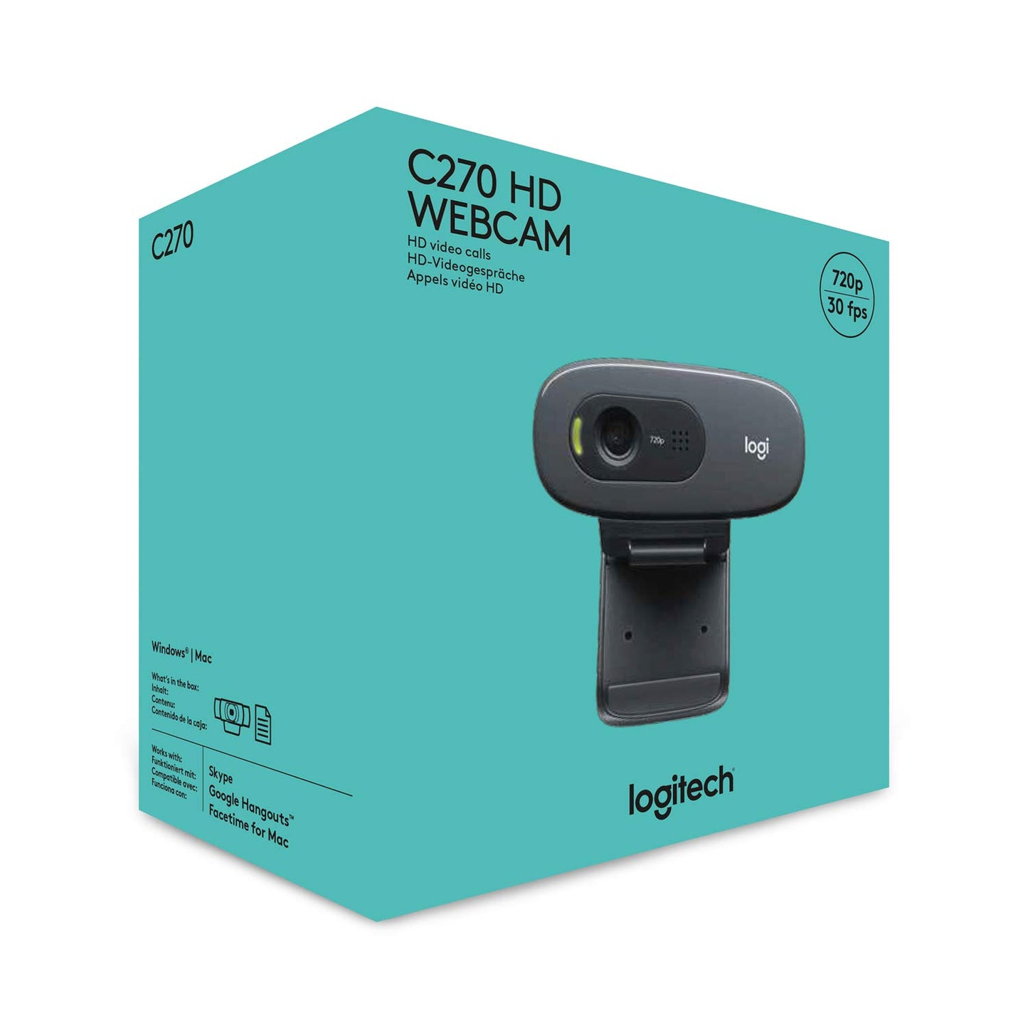 Logitech Brio 100 Full HD-Webcam für Meetings und Streaming, Auto-Lichtausgleich, integriertes Mikrofon, Abdeckblende, USB-A, für Microsoft Teams, Google Meet, Zoom und mehr - Graphit