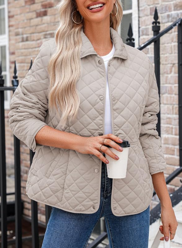 Dokotoo Women’s Quilted Winter Jacket – Warm Puffer Coat with Pockets