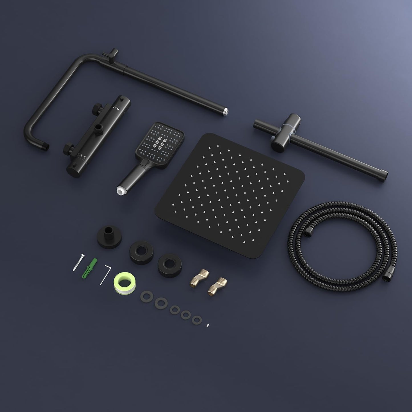 Rainsworth Thermostatic Shower System Round Rain Shower Set