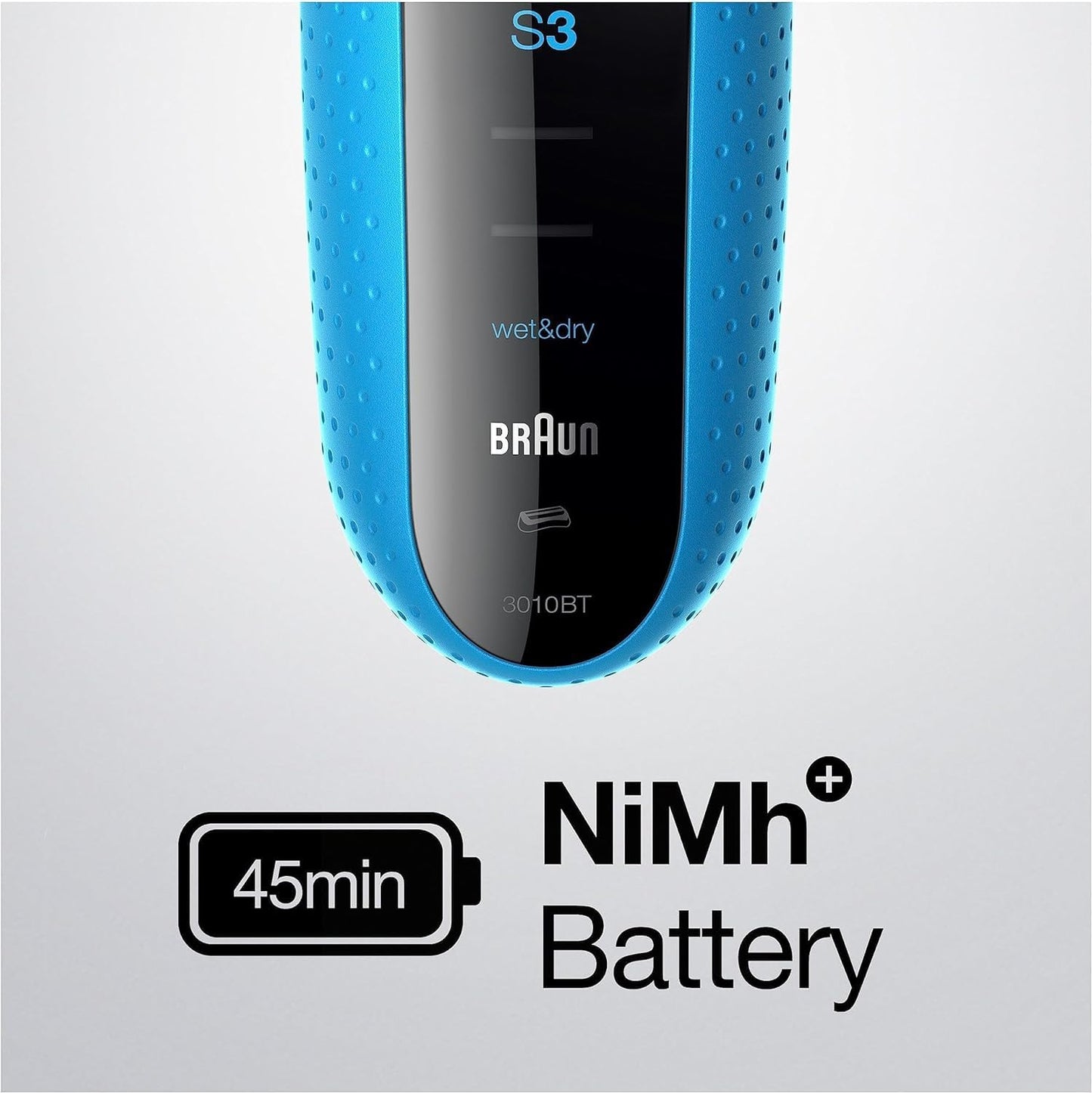 Braun Series 3 ProSkin Elektrorasierer mit Präzisionstrimmer, Rasierer Herren Elektrisch, elektrischer Rasierer, Wet&Dry, rasierapparat, trockenrasierer, Made in Germany, 3040s, schwarz/blau