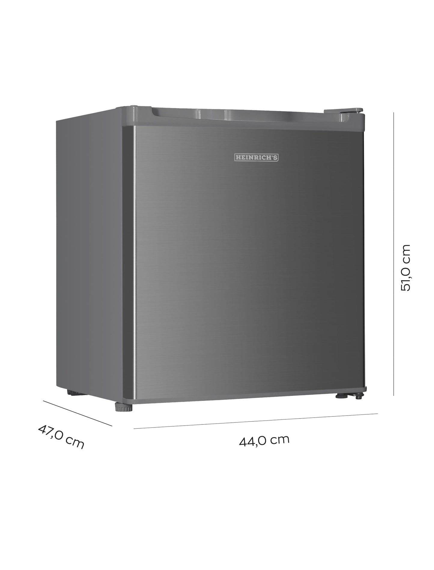 Heinrich's mini freezer 33L -18°C small compact quiet: 40db freezer box; changeable door hinge; mini freezer, perfect for office camping outdoor (white)