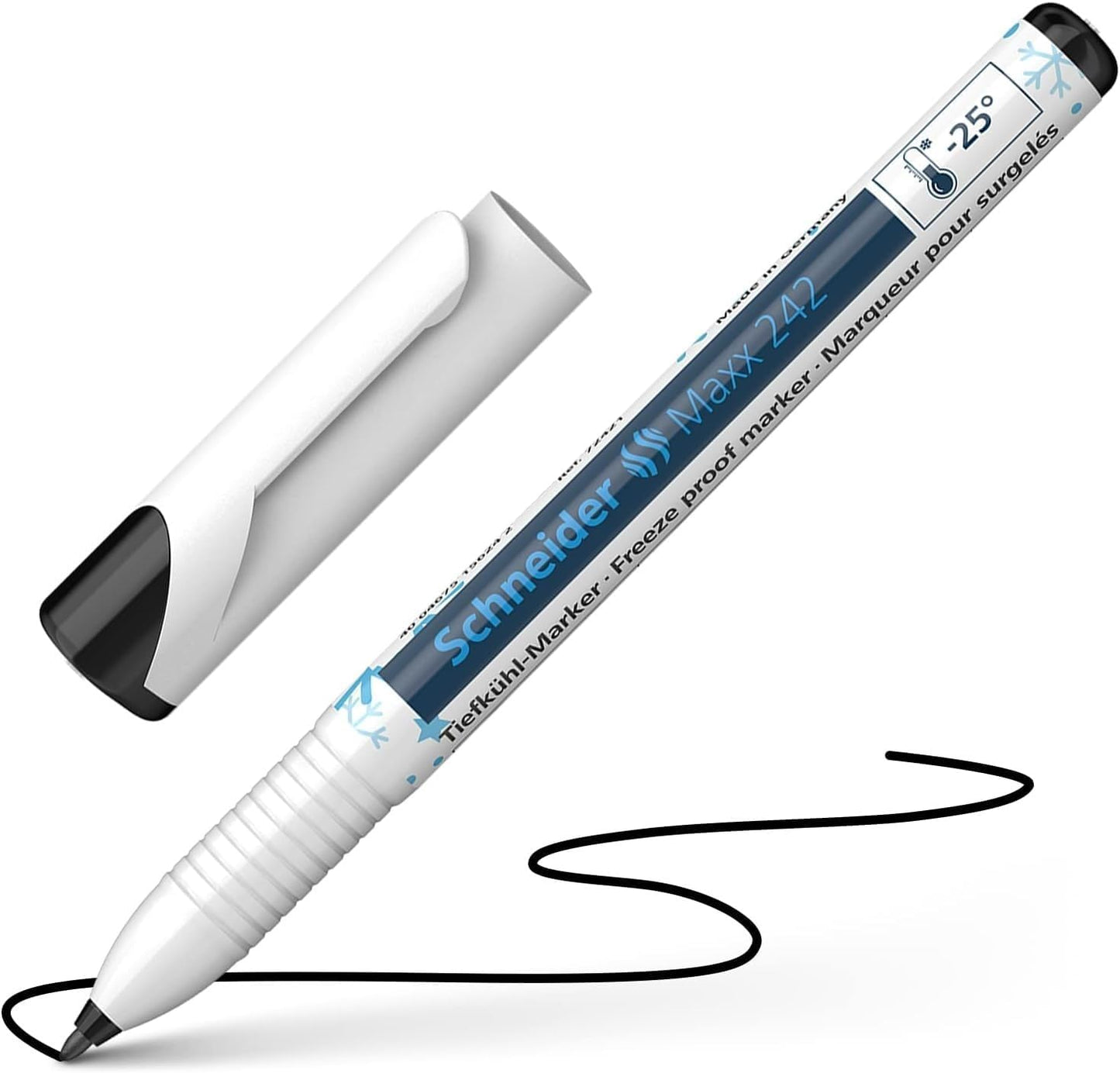 Schneider Maxx 242 freezer marker, black, 1 mm line width, frost-resistant up to -25 degrees