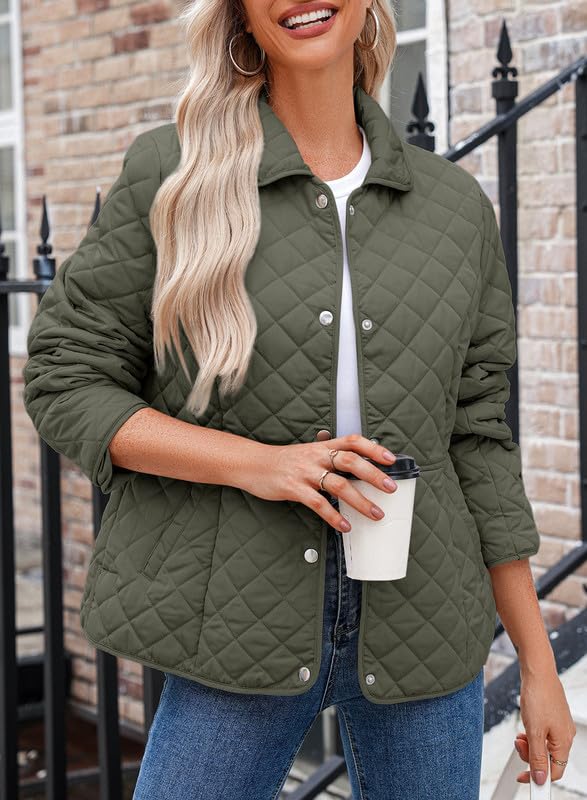 Dokotoo Women’s Quilted Winter Jacket – Warm Puffer Coat with Pockets