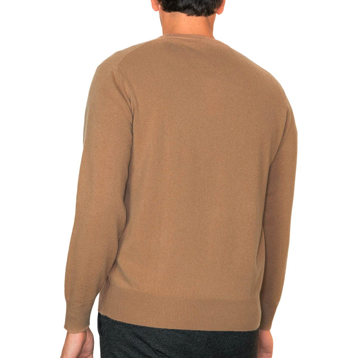 Lona Scott Men’s Cashmere Sweater – Classic Crew Neck