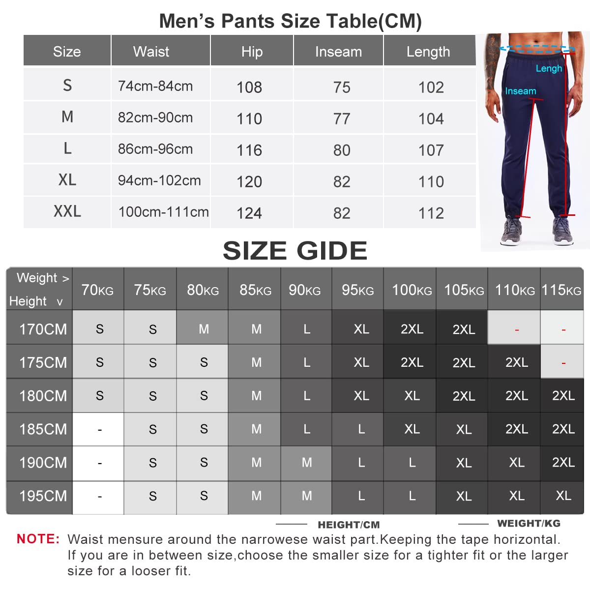Men’s Jogging Pants Training Pants Sports Sweatpants Fitness Trousers