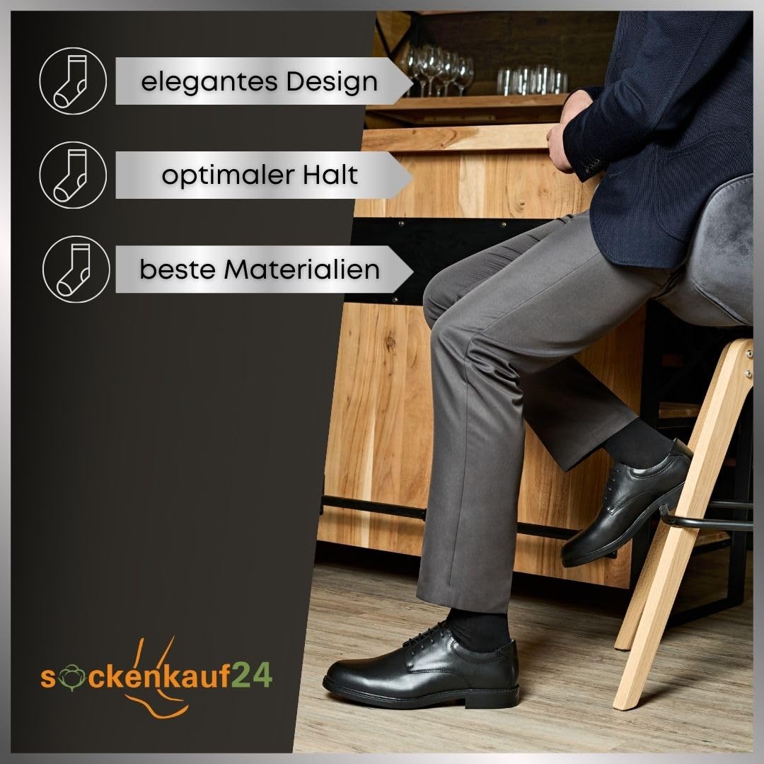 Men’s Business Socks – 10-Pack Breathable Cotton Dress Socks