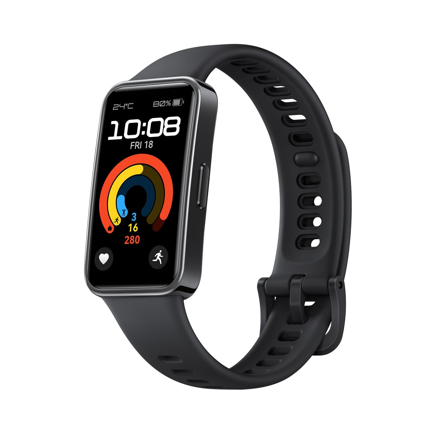 HUAWEI Band 8 Smartwatch, Ultra Flat Design, Sleep Tracking, 2 Week Battery Life, Health and Fitness Tracker, Compatible with Android & iOS, German Version, Midnight Black