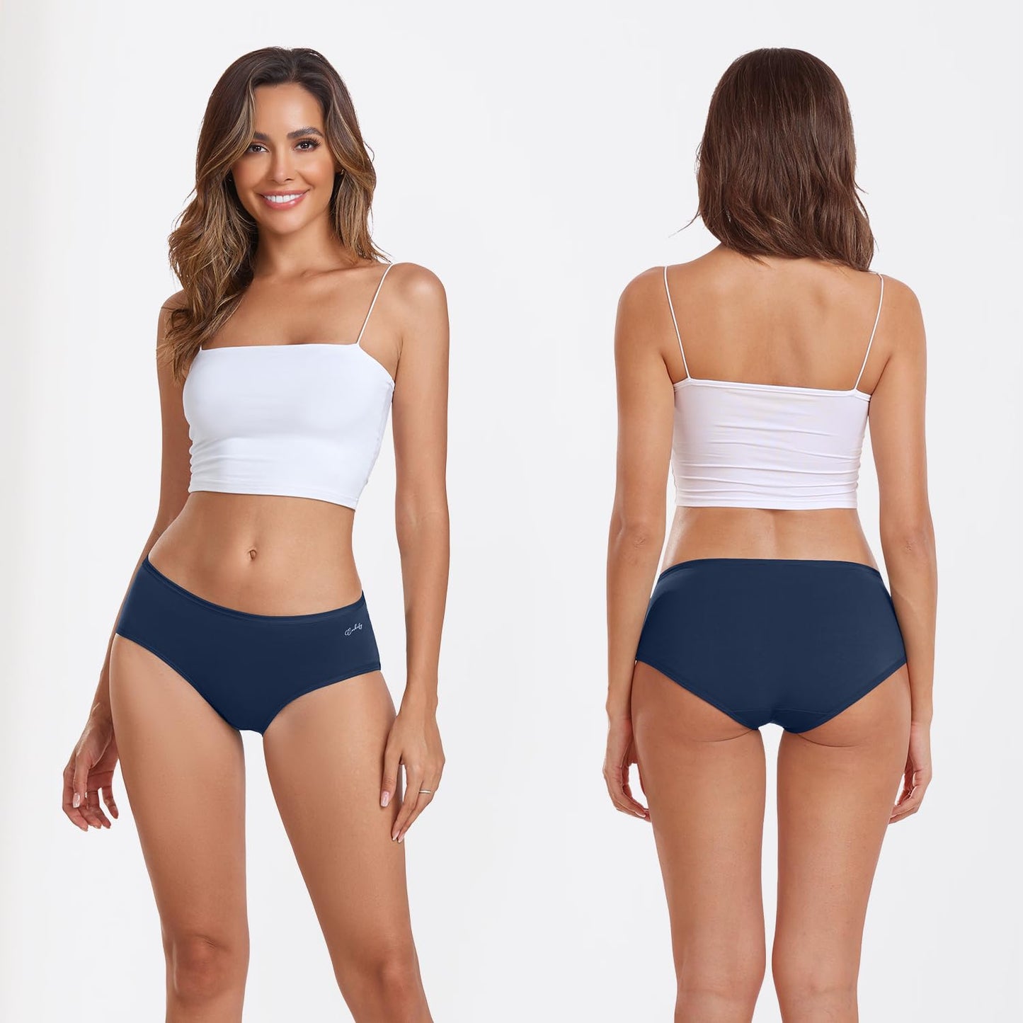Coskefy Women’s Underpants 6-Pack Soft Cotton