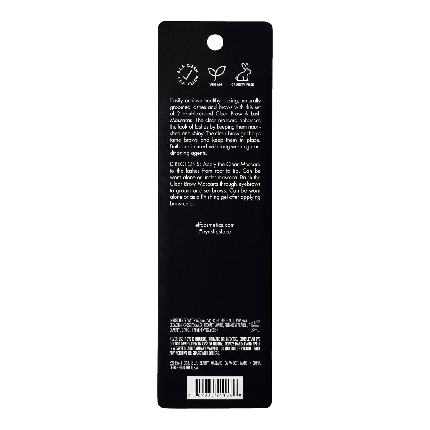 eleven Clear Brow & Lash Mascara Dual-Sided Gel