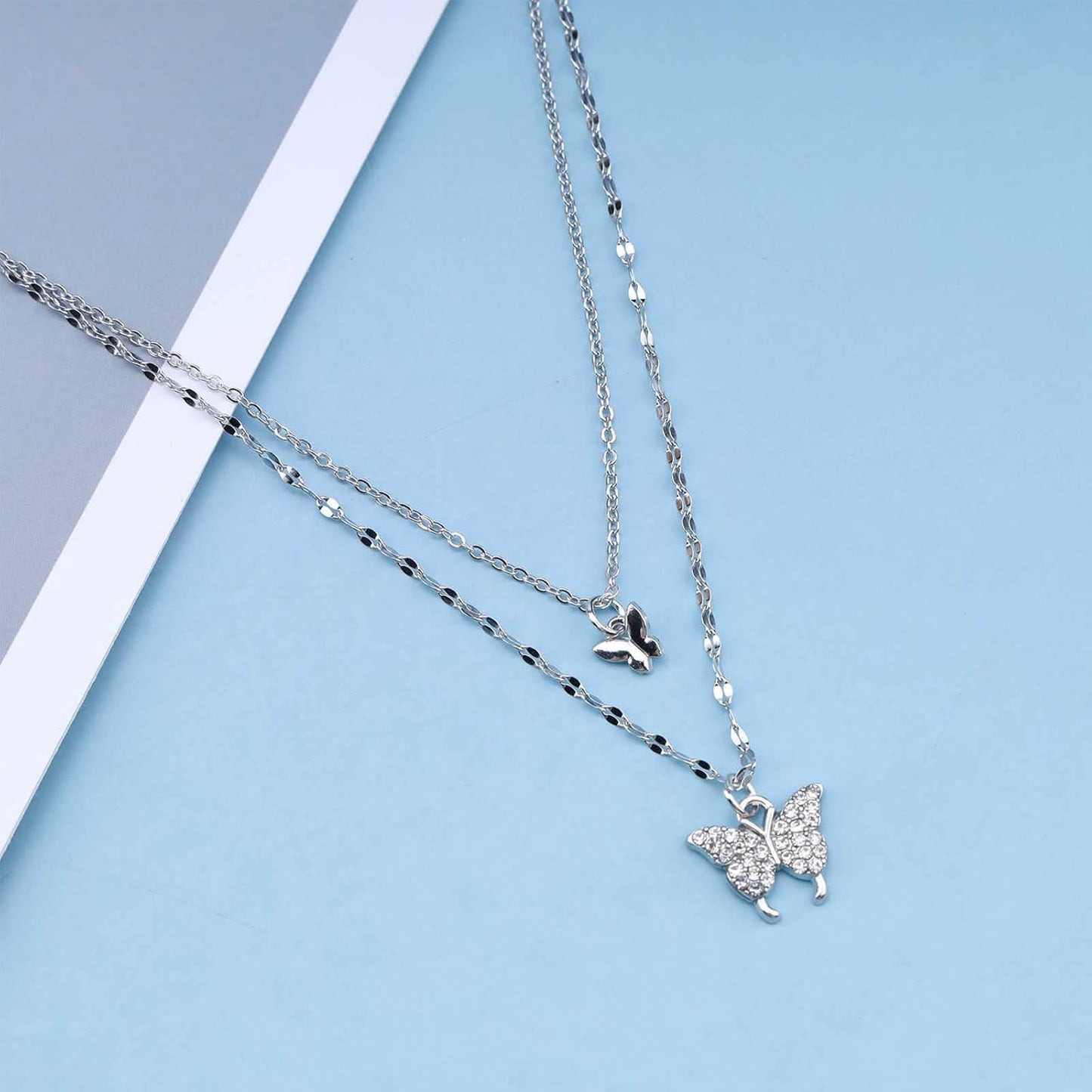 Cimenexe Bohème Butterfly Pendant Choker Necklace